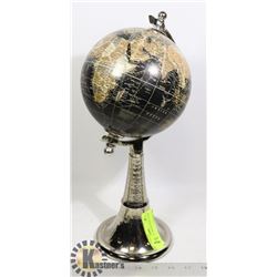 DECORATIVE CHROME DESK GLOBE