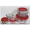 Image 1 : ANCHOR HOCKING GLASSWARE MICRO/STORAGE BOWLS/LIDS