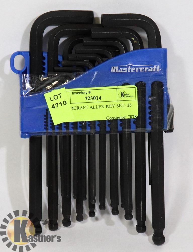Set Clef Mastercraft MASTERCRAFT ALLEN KEY SET- 25 PIECES