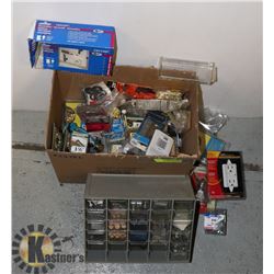 HARDWARE- ASSORTED BOX LOT