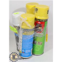 SPRAY FOAM- "GREAT STUFF+ BRAND- 4 CAN LOT