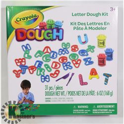 NEW 31PC CRAYOLA DOUGH: LETTER DOUGH KIT