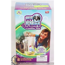 NEW MY FUN FISH SELF CLEANING TANK, LIGHTS UP