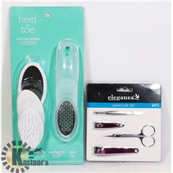 NEW 4PC MANICURE SET SOLD WITH NEW 4 IN 1 FOOT