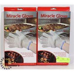 LOT OF TWO NEW MIRACLE GLOVE HOT SURFACE