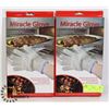Image 1 : LOT OF TWO NEW MIRACLE GLOVE HOT SURFACE