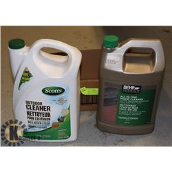 SCOTTS OUTDOOR CLEANER (2) & BEHR WOOD CLEANER