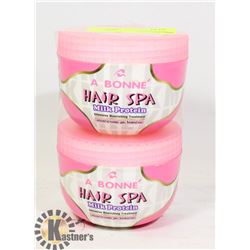 TWO TUBS OF A BONNE HAIR SPA MILK PROTEIN INTENSE