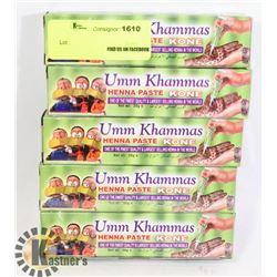 BUNDLE OF 5 UMM KHAMMAS HENNA PASTE