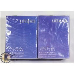 TWO BOTTLES OF UTOPIA EAU DE PARFUM
