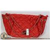 Image 1 : NEW RED FAUX LEATHER WOMENS PURSE