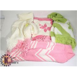 BUNDLE OF 4 GIRLS PONCHO SWEATERS