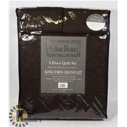 NEW URBAN HOME 3PC KING SIZE QUILT SET