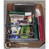 Image 1 : OFFICE SUPPLIES- BOX LOT ASSORTED