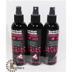 BUNDLE OF 3 PROFESSIONAL STRAWBERRY KISS DETANGLER
