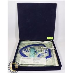 PORTOFINO 2001 BLOWN MELTED AND EMBOSSED GLASS ON