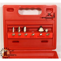 1/4" SHANK CARBIDE TOUTER BIT SET, MISSING ONE BIT
