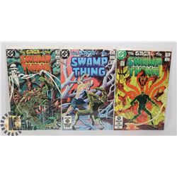 3 SAGA OF THE SWAMP THINGS COMICS