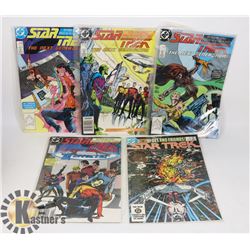 5 VINTAGE STAR TREK COMICS