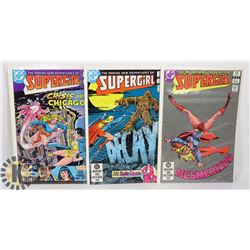 3 VINTAGE SUPERGIRL COMICS