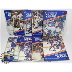 TEN 1982 EDMONTON OILERS PROGRAMS
