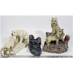 LOT OF WINTER CARVINGS