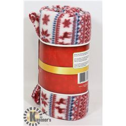 NEW CHRISTMAS THEME POLAR FLEECE BLANKET