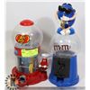 Image 1 : M & M CANDY DISPENSER AND JELLY BELLY DISPENSER