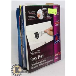 AVERY ASSORTED OFFICE LABEL PACKAGES