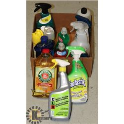 HOUSEHOLD CLEANING PRODUCTS- BOX LOT
