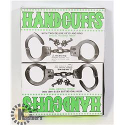 2 SETS OF HANDCUFFS WITH KEY