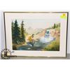 Image 1 : ORIG WATERCOLOUR "POCAHONTAS BY THE WATER
