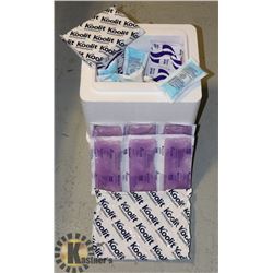 FREEZER PACKS (18) WITH MEDICAL STYROFOAM