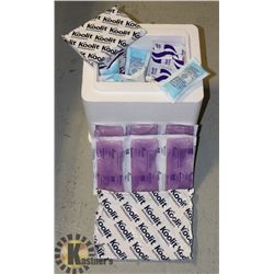 FREEZER PACKS (18) WITH MEDICAL STYROFOAM