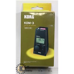 KORG DIGITAL METRONOME- MODEL # KDM-3-BK