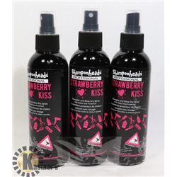 BUNDLE OF 3 PROFESSIONAL STRAWBERRY KISS DETANGLER