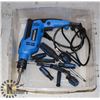 Image 1 : TOTE WITH MASTERCRAFT CORDED DRILL AND ASSORTED