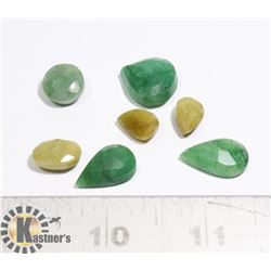 #166-EMERALD/ YELLOW SAPPHIRE 54.35ct