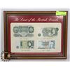 Image 1 : FRAMED DISPLAY "THE LAST OF THE BRITISH POUNDS"