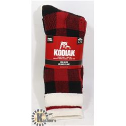 2PK OF KODIAK WOOL BLEND SOCKS; SIZE L/G