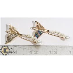 LOT OF TWO NEW MERMAID THEME HAIR CLIPS