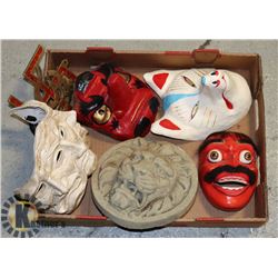 ESTATE FLAT OF MASKS AND HOME DECOR