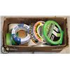 Image 1 : PAINTERS TAPE & PACKING TAPE- BOX LOT 12+ ROLLS
