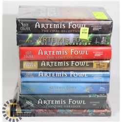 HARDCOVER BOOKS- ARTEMIS FOWL SERIES- LOT OF 8