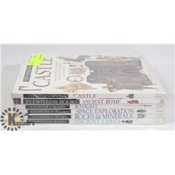 BUNDLE OF "EYEWITNESS BOOKS" KIDS LEARNING BOOKS