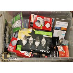 LIGHTBULBS- ASSORTED TOTE LOT