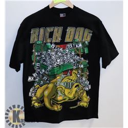 NEW RICH DOG T-SHIRT SIZE LARGE