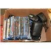 Image 1 : BOX WITH BLU-RAY MOVIES, SONY DVDS, AND MORE....