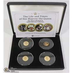 GOLD COIN SET OF 4