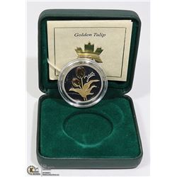 CANADIAN STERLING SILVER COIN GOLDEN TULIP